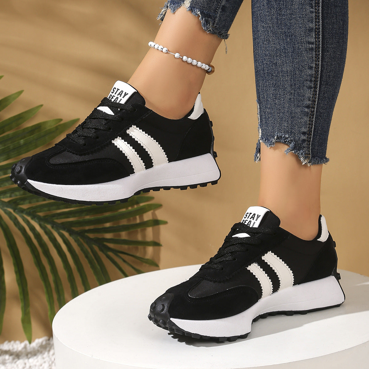 Chunky Thick-Sole Breathable Sneakers for women CJ