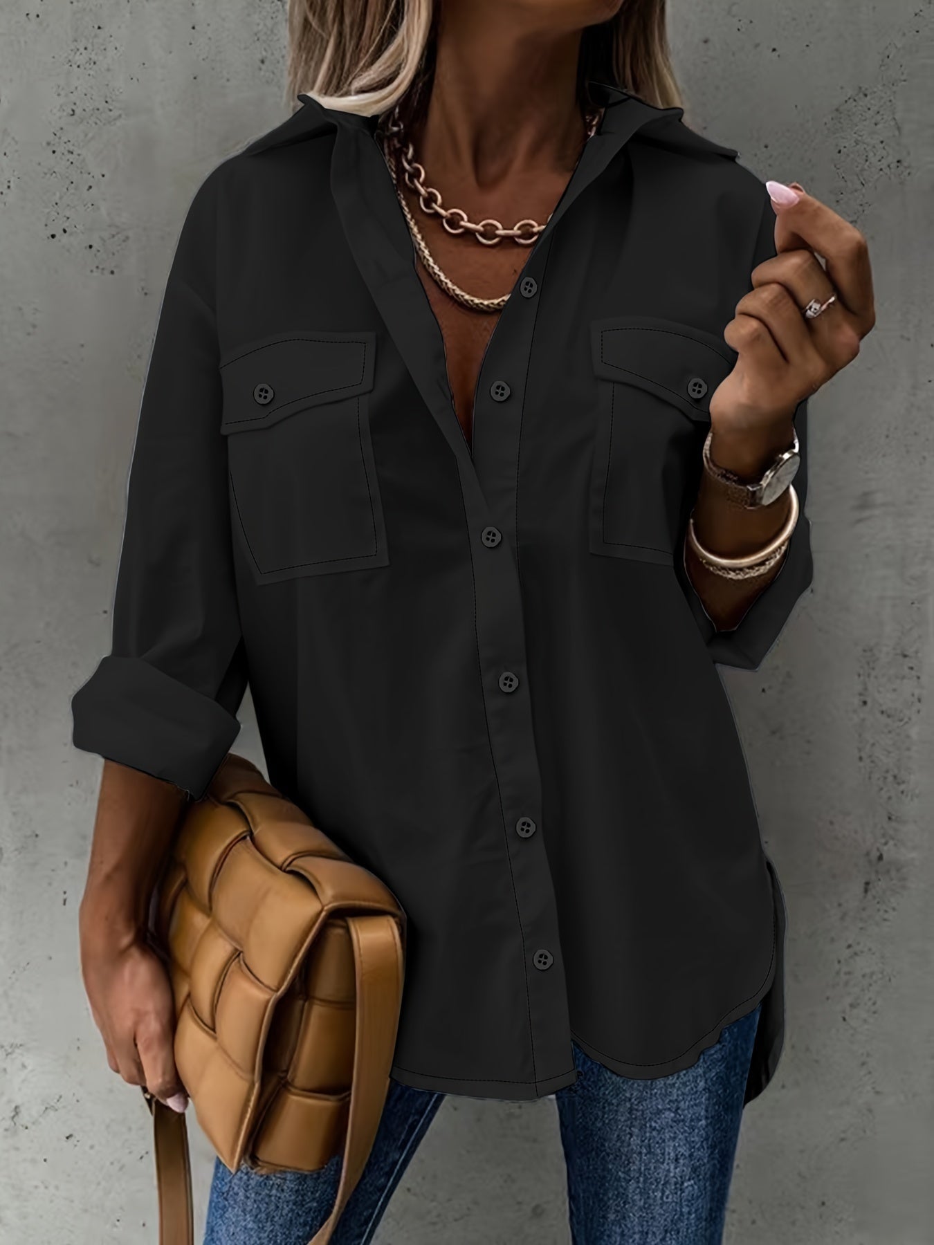 👚 Plus Size Women's Long Sleeve Two-Piece Casual Set FitiqueFit