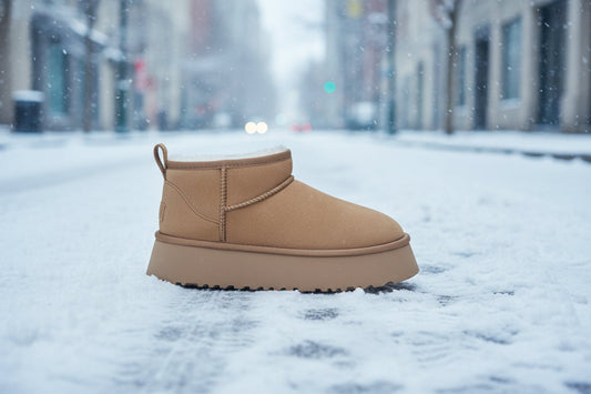 Women’s Muffin Thick Sole Snow Boots – Warm Outdoor Winter Boots - FitiqueFit