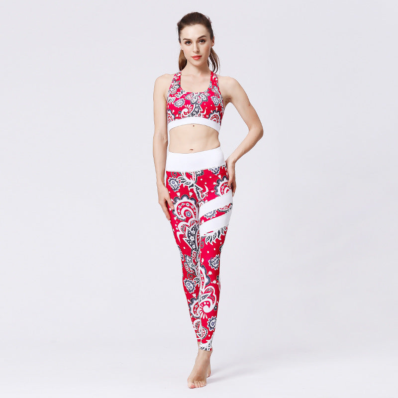 💪 Seamless 2-Piece Yoga Set – High-Waist Leggings & Crop Top FitiqueFit