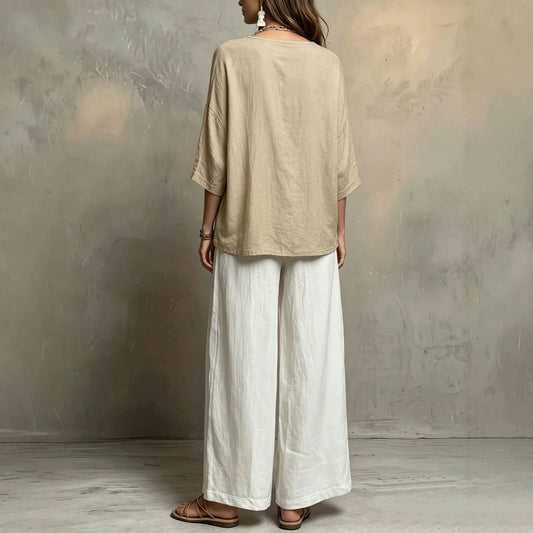 Bohemian Style Loose Elegant Set for Women Casual Vacation Outfit
