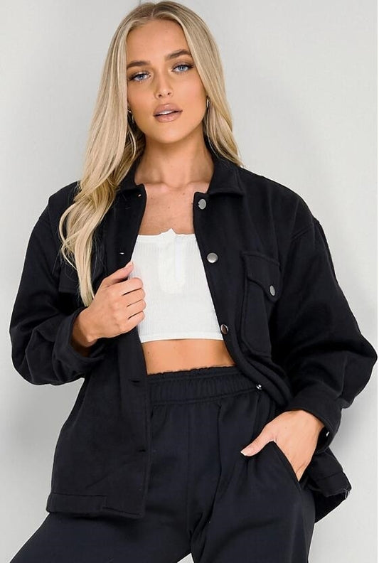 Collar Coat Streetwear Jacket For Women | long sleeve shirts | Diversi