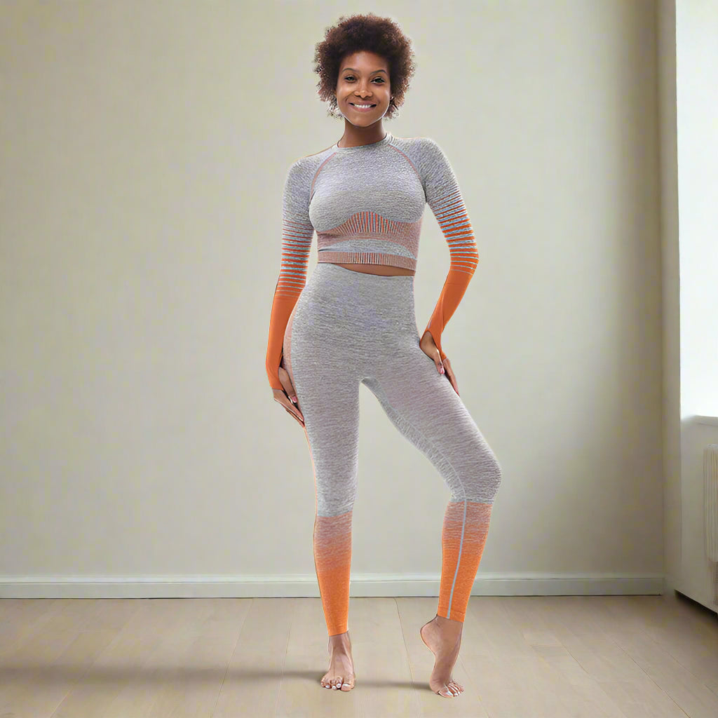 🧘♀️ Tight-Fitting Butt-Lifting Seamless Yoga Set - FitiqueFit