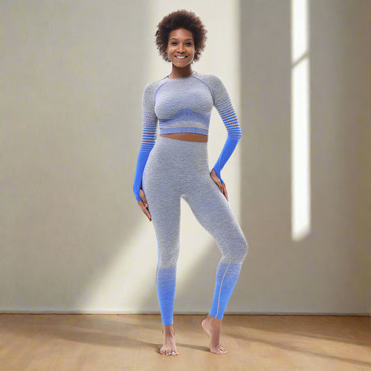 🧘♀️ Tight-Fitting Butt-Lifting Seamless Yoga Set - FitiqueFit