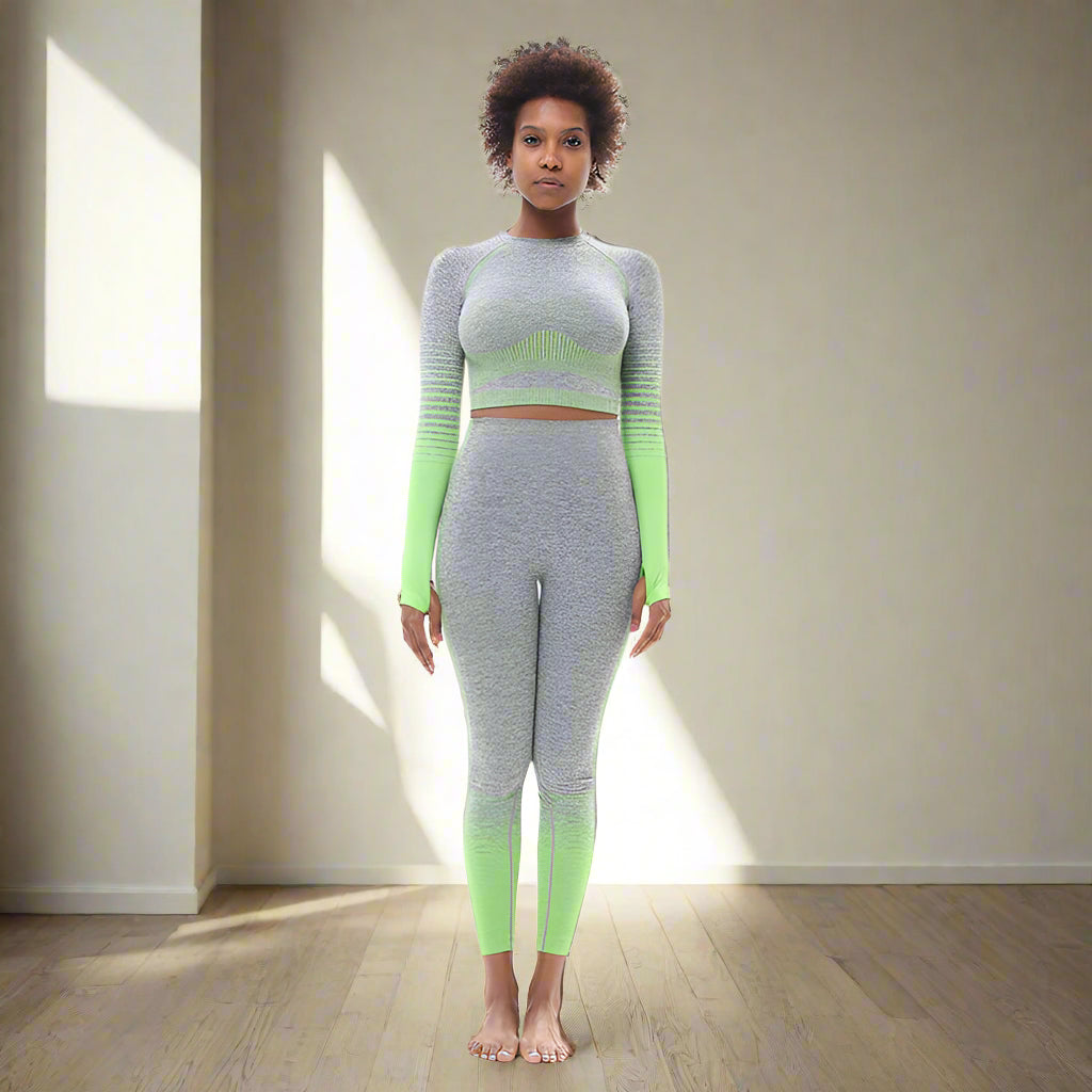 🧘♀️ Tight-Fitting Butt-Lifting Seamless Yoga Set - FitiqueFit