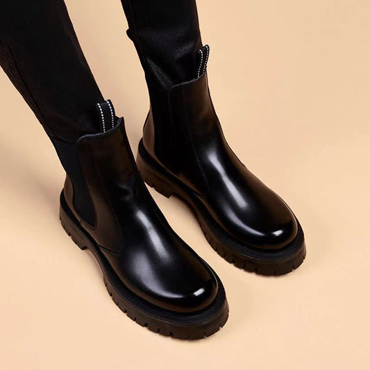 Unisex Fleece-Lined Winter Boots – Warm Outdoor Streetwear