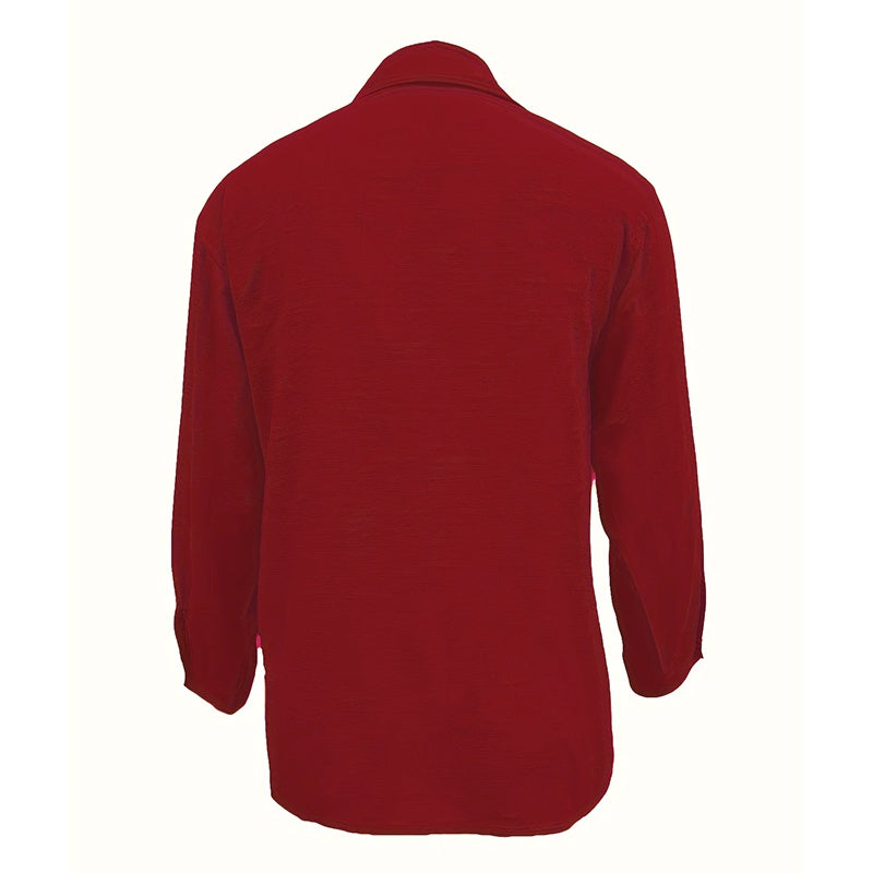 Simple Button Front Shirt, Elegant Long Sleeve Shirt Tops CJ US