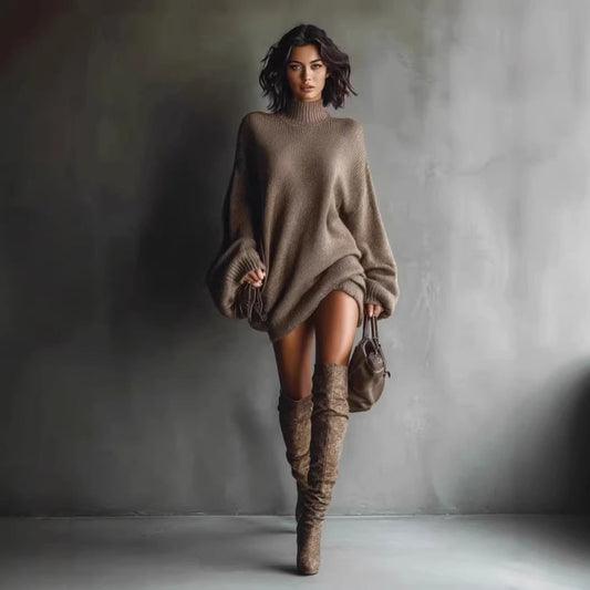 New Autumn Knitted Dress For Women