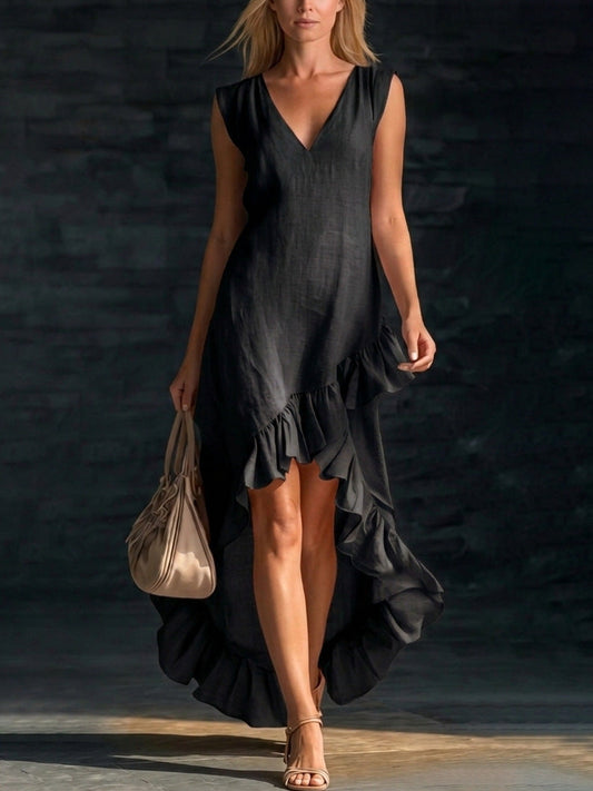 New Cotton-linen Long Dress For Women