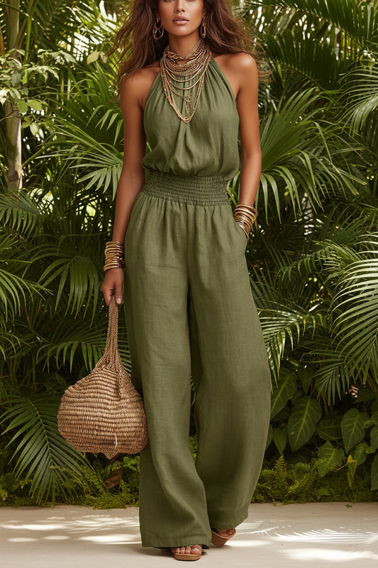 European And American Women's Backless Jumpsuit