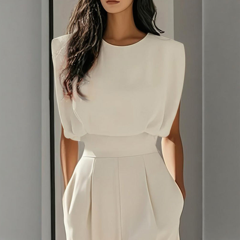 Women’s wide-leg short sleeve jumpsuit CJ US