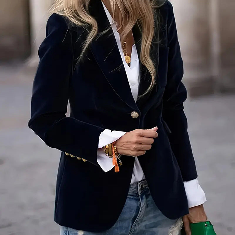 Women’s Slim-Fit Notch-Lapel Blazer CJ US