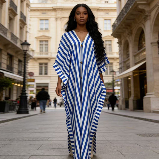 Casual Loose-fitting Dress African Style Plus Size Fashionable Long