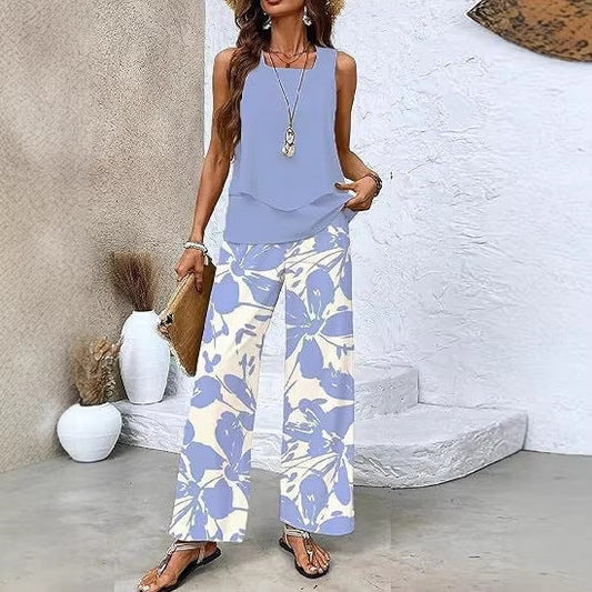 Women's Two-Piece Vest And Pants Set