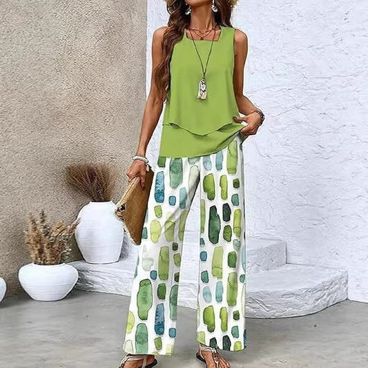 Women's Two-Piece Vest And Pants Set