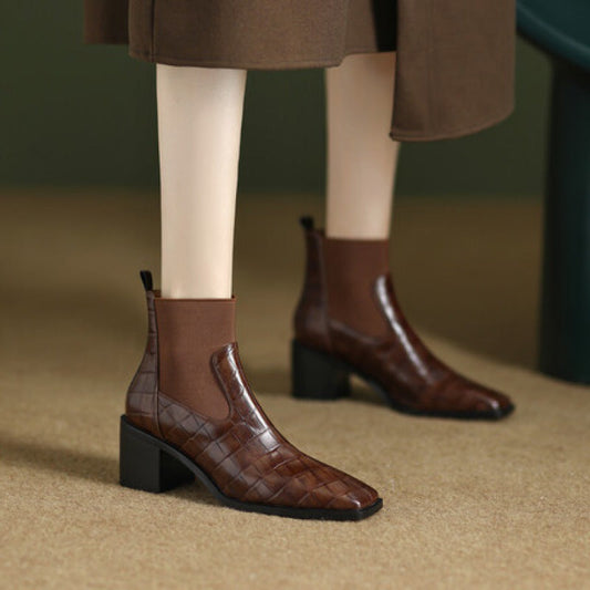 New Autumn Winter Niche Light-luxury Vintage Womens Shoes