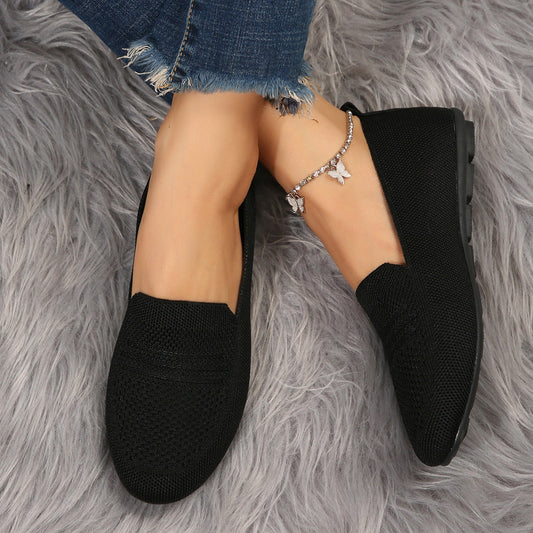 Women’s Handmade Gommino Driving Shoes – Solid‑Color Casual Flats CJ US