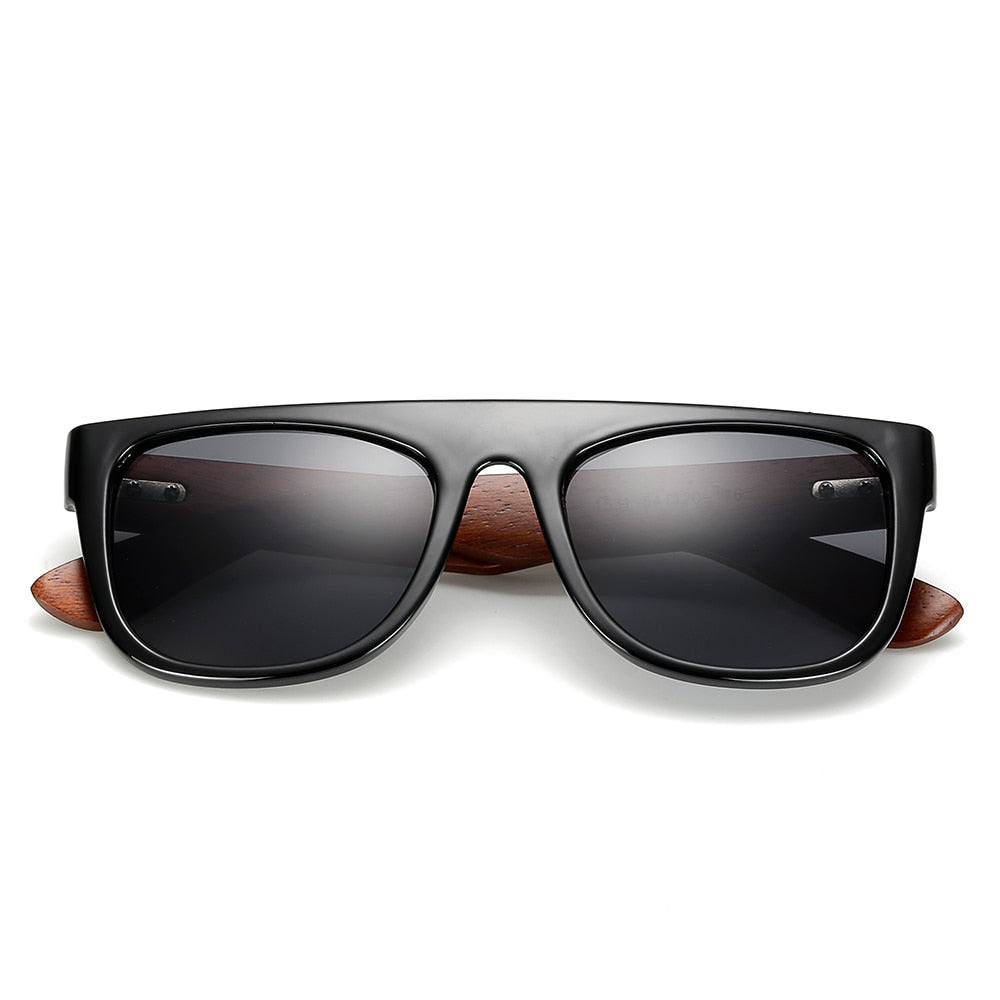 Bamboo Wooden Arms Sunglasses Men Women Black Sunglass eprolo