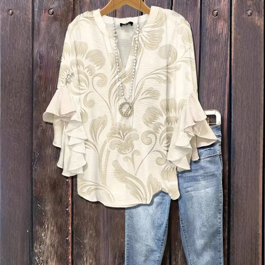 European And American-style Elegant Women's T-shirt