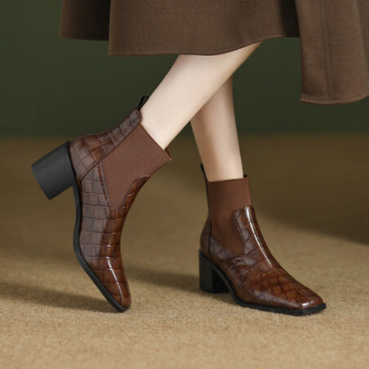 New Autumn Winter Niche Light-luxury Vintage Womens Shoes