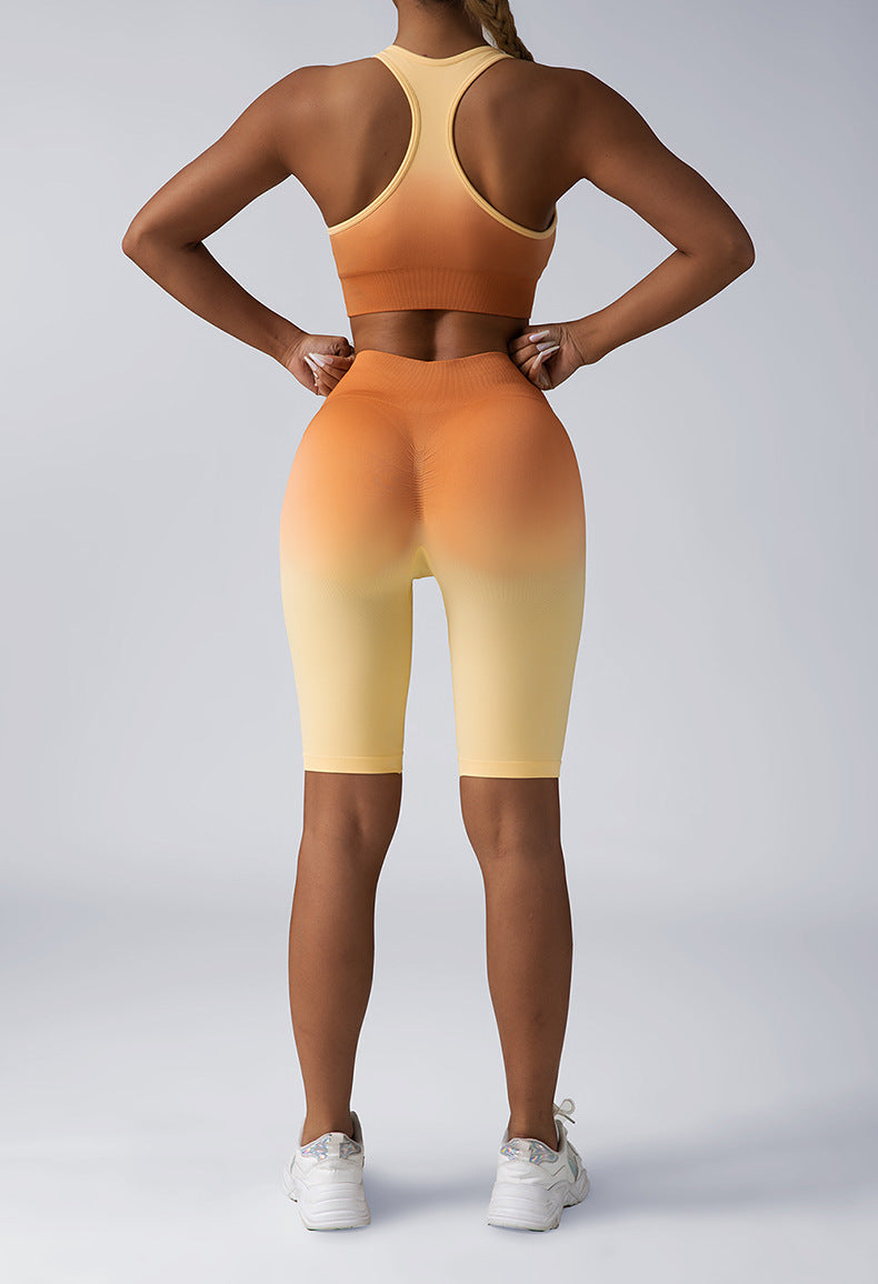 Seamless Women's Activewear Sets – 2-Piece Crop Top & High Waist Shorts/Leggings FitiqueFit