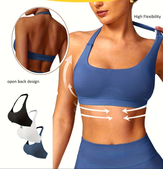 3-Pack Breathable Seamless Yoga Bras for Women CJ US