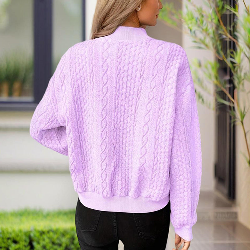 Ribbed Button-Up Knit Shacket CJ US