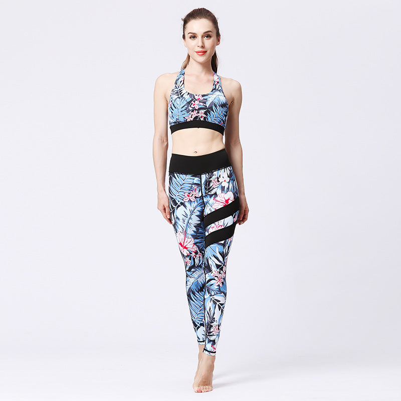 💪 Seamless 2-Piece Yoga Set – High-Waist Leggings & Crop Top FitiqueFit