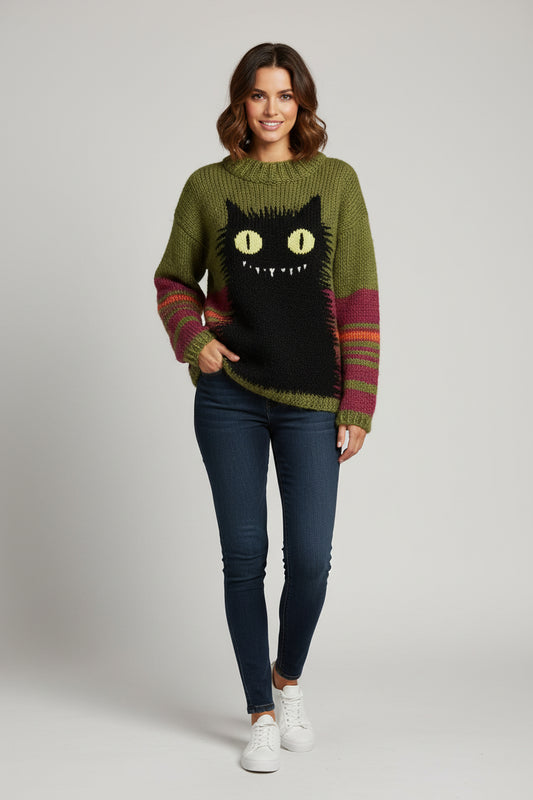 Retro Laid-back Womens Oversized Top