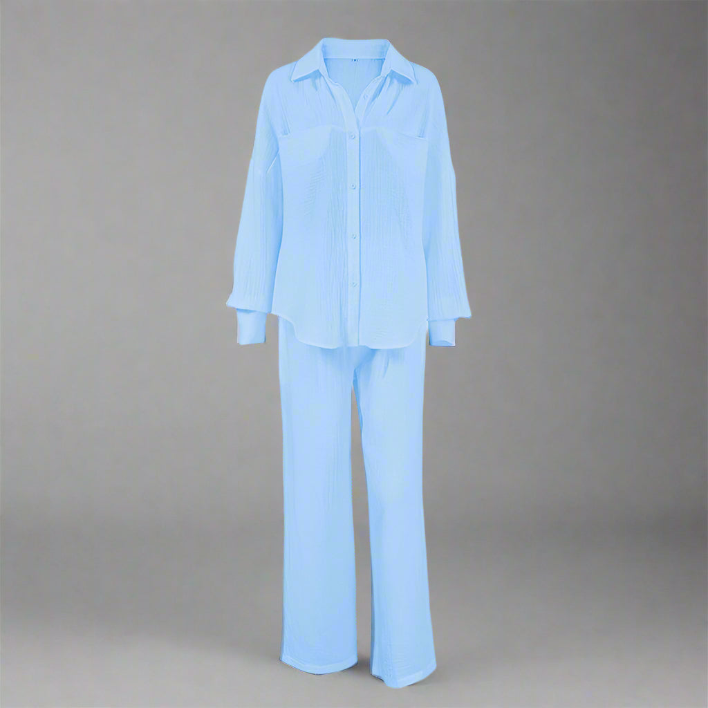 Women's Casual Solid Color Lounge Set CJ US