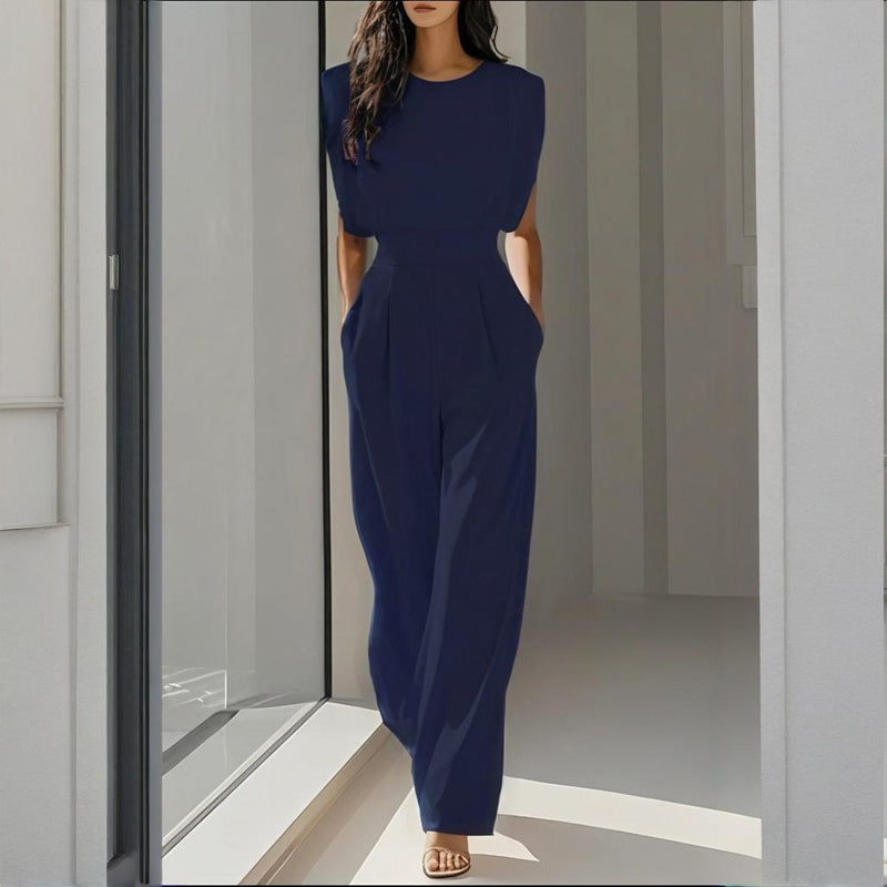 Women’s wide-leg short sleeve jumpsuit CJ US