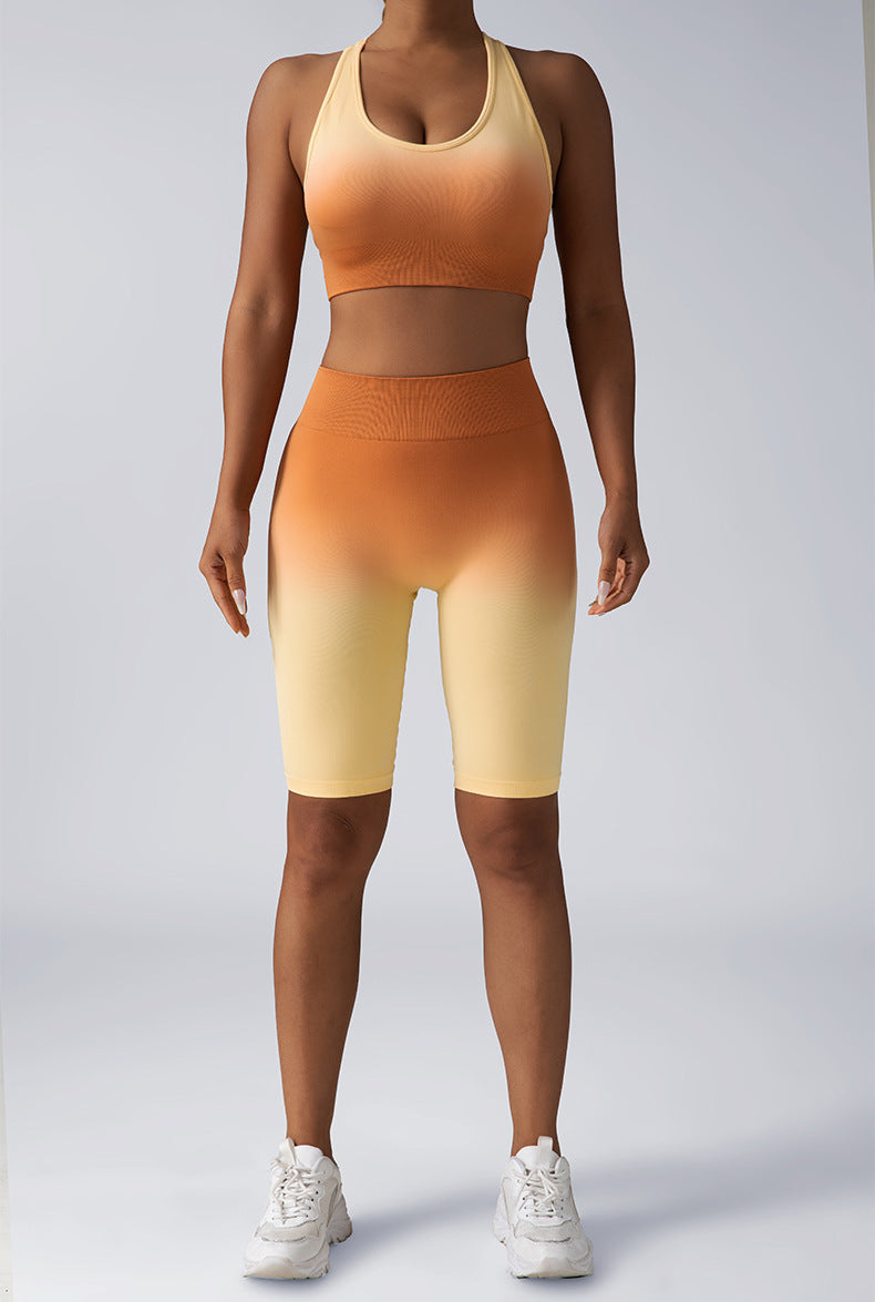 Seamless Women's Activewear Sets – 2-Piece Crop Top & High Waist Shorts/Leggings FitiqueFit