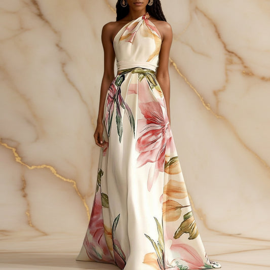 One shoulder long dress