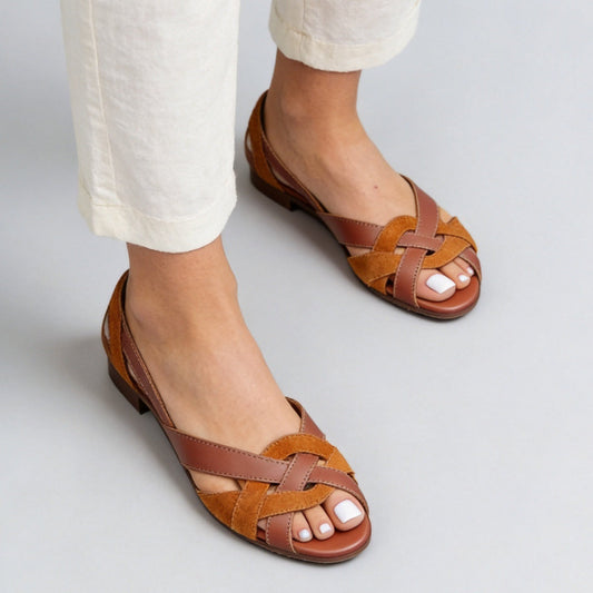 Made to order ships in 3–5 days Hollow-out Birdcage Flat Sole Breathable Mesh Sandals Beach Shoes