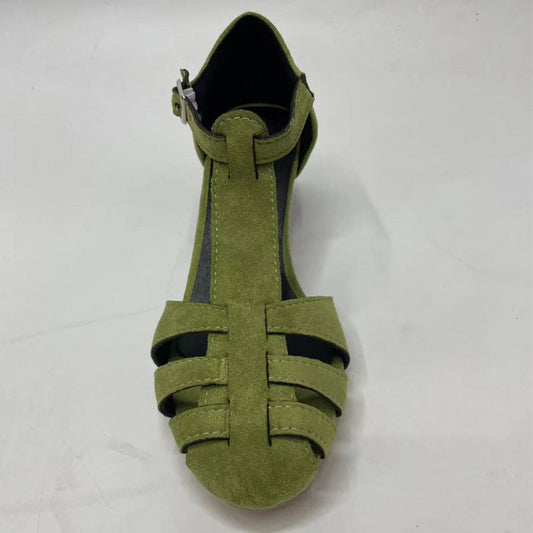Fashion Suede Round Toe Women's Shoes Plus Size Breathable CJ