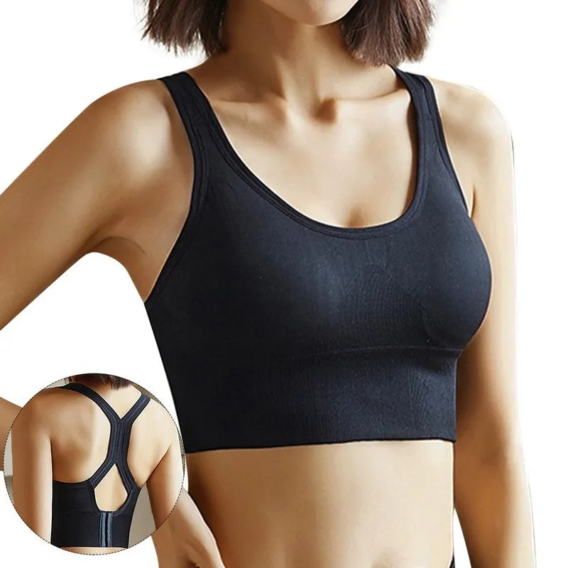 🖤 Women's Hollow Push-Up Sports Bra Tank Top FitiqueFit