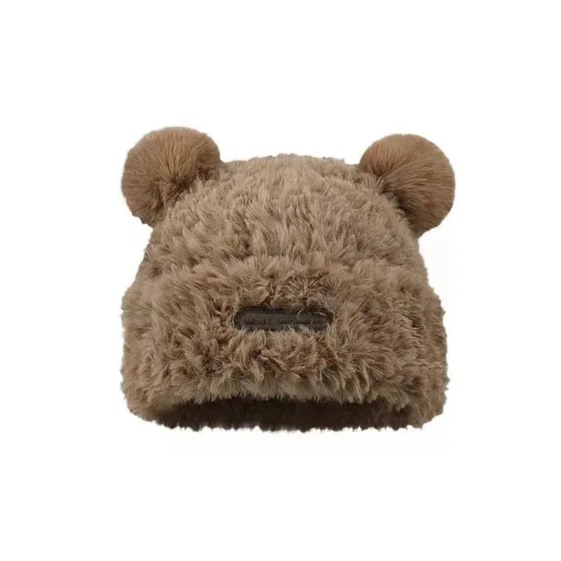 Letter Bear Ears KnittedCute Woolen Hat Beanie Hat Cat Ears Beanie All-match Skull Lovely Cap Winter/Autumn Cute Popular Hat FitiqueFit
