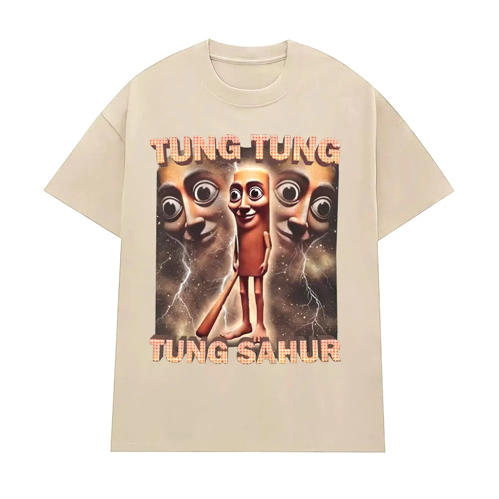 Tung Tung Tung Sahur Meme T-Shirt FitiqueFit