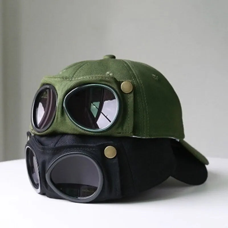 New Aviator Hat Summer Personality Glasses Baseball Cap Female Unisex Sunglasses Male Cap Baseballcap Boys Cap FitiqueFit