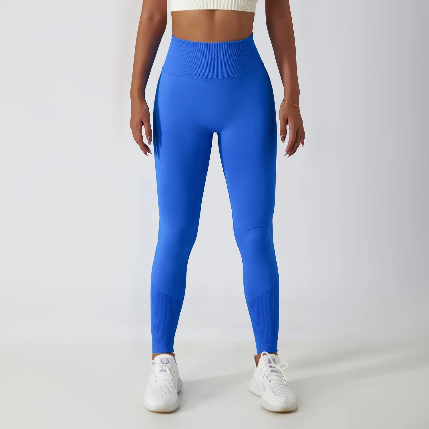Seamless Ribbed Yoga Leggings – Tummy Control Fit FitiqueFit