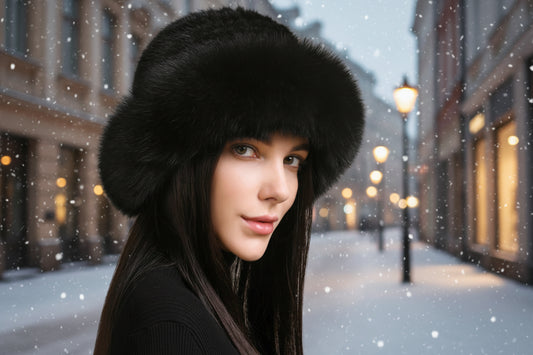 New Genuine Real Natural Knitted Mink Fur Hat Cap Luxury Women Handmade Knit Fashion Winter Headwear Warm Real Fox Fur Beanies FitiqueFit