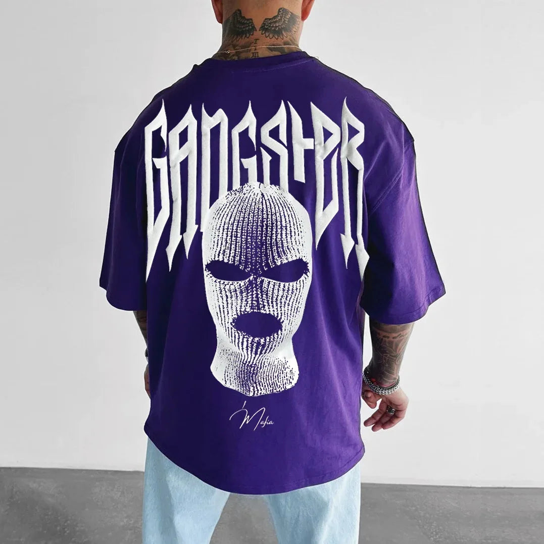 👕 Masked Persona Oversized Harajuku T-Shirt FitiqueFit