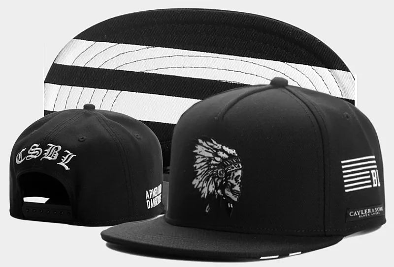 Skull Hand Snapback Hat – Flat Bill Adjustable Baseball Cap FitiqueFit