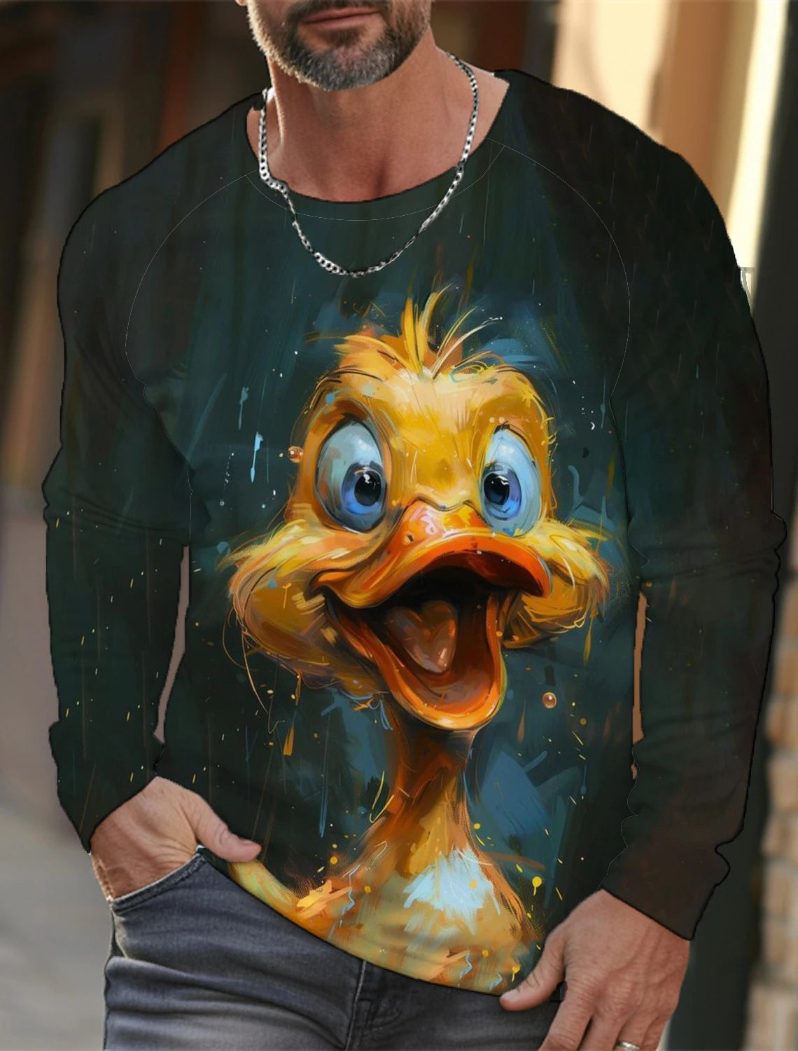 🐅 3D Animal Print Long Sleeve T-Shirt – Harajuku Hip-Hop Streetwear FitiqueFit