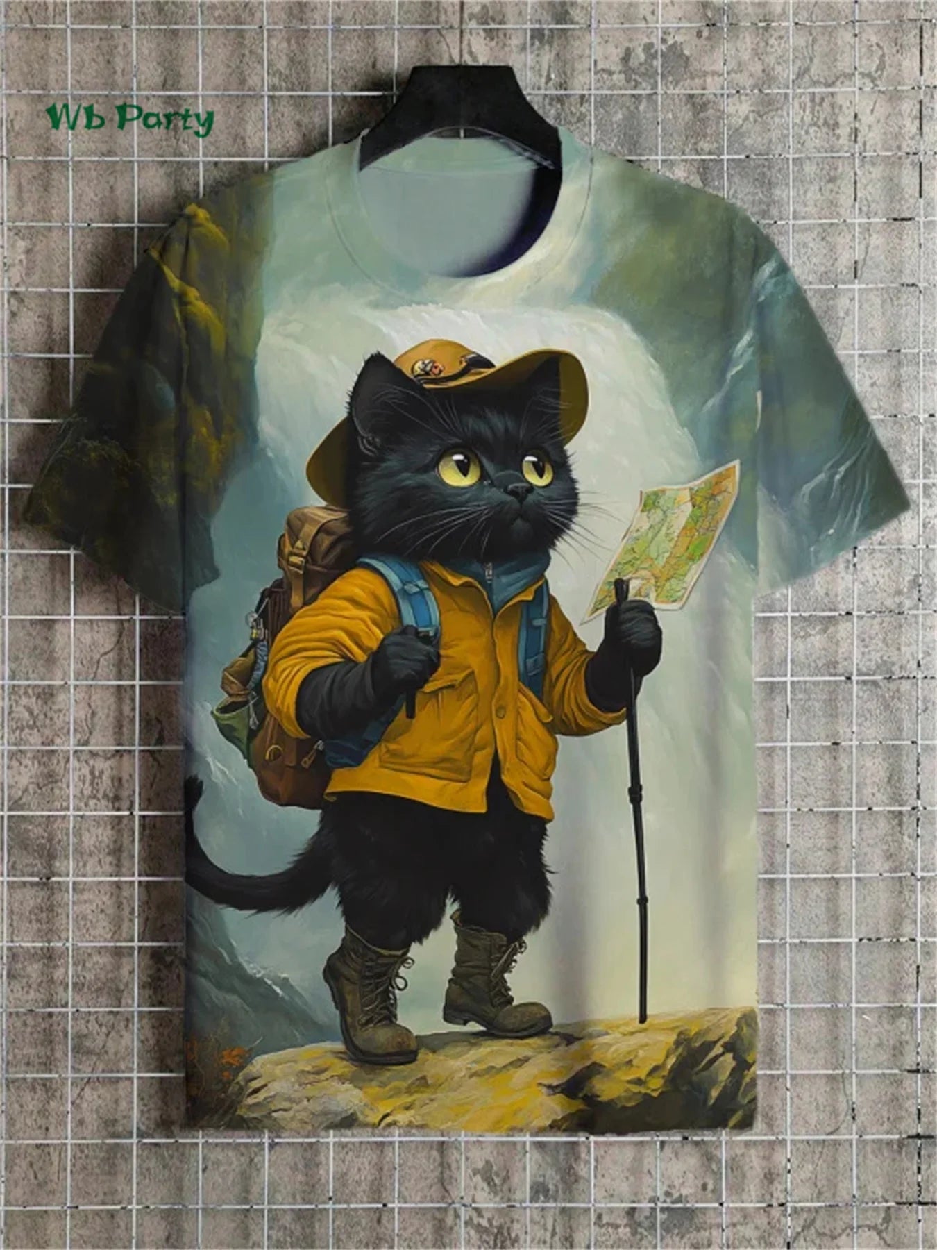 🐱  3D Travel Cat Print T-Shirt – Playful Summer Streetwear FitiqueFit