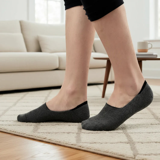 6-Pack Bamboo Invisible Low-Cut Socks | Breathable Boat Socks