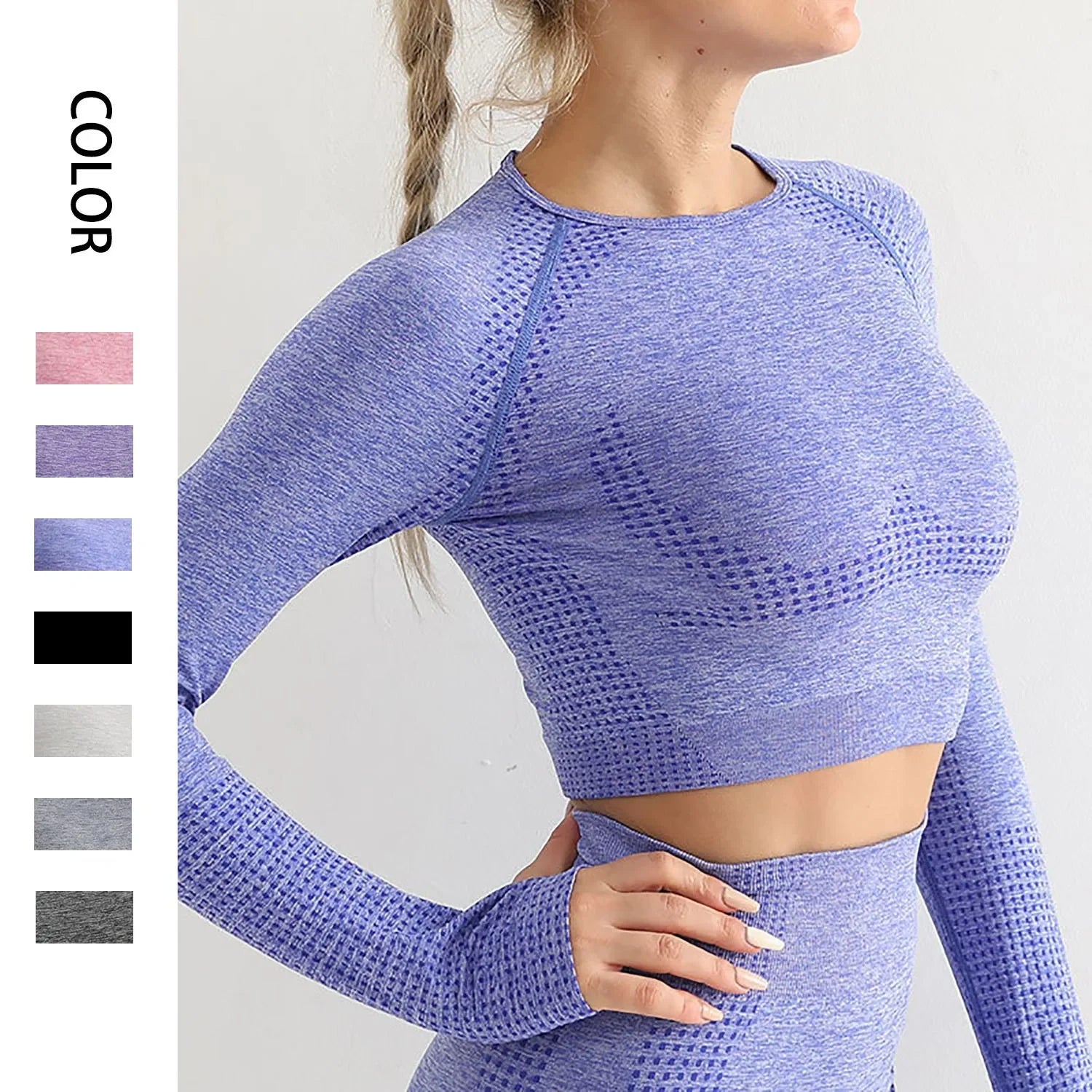 Seamless Yoga Crop Top for Women FitiqueFit