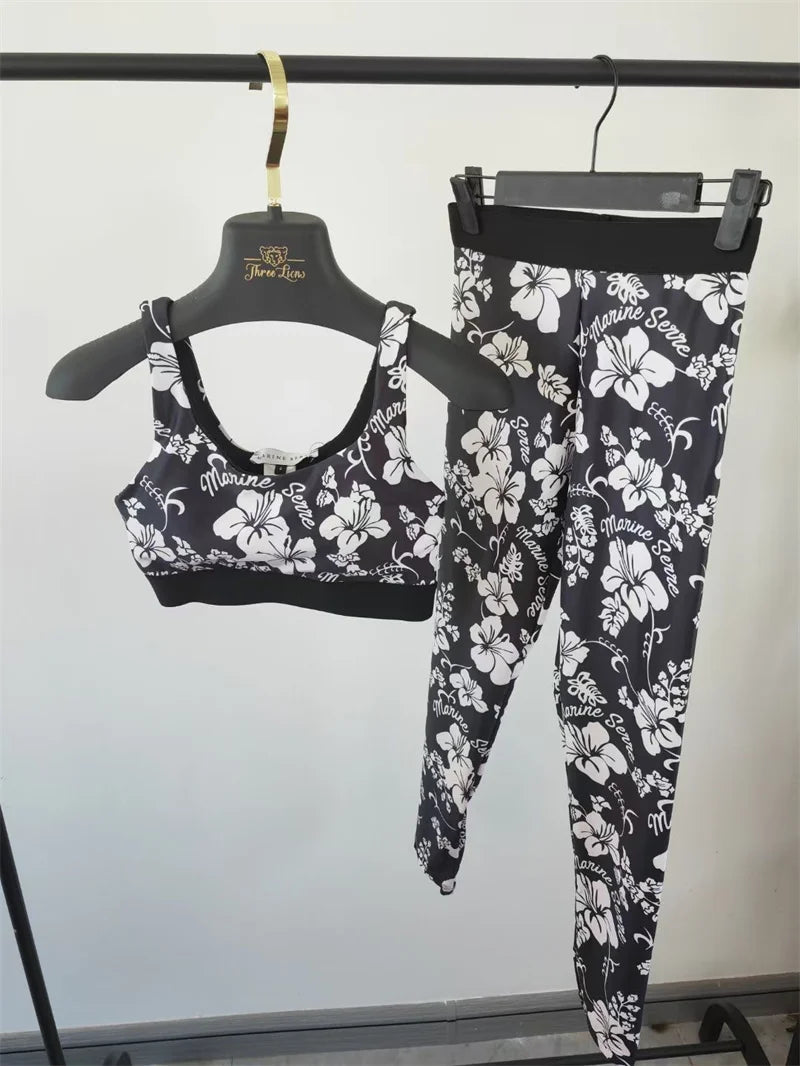 🖤 Women's Outdoor Fitness Camis & Black Tracksuit Set FitiqueFit