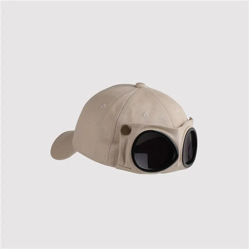 New Aviator Hat Summer Personality Glasses Baseball Cap Female Unisex Sunglasses Male Cap Baseballcap Boys Cap FitiqueFit