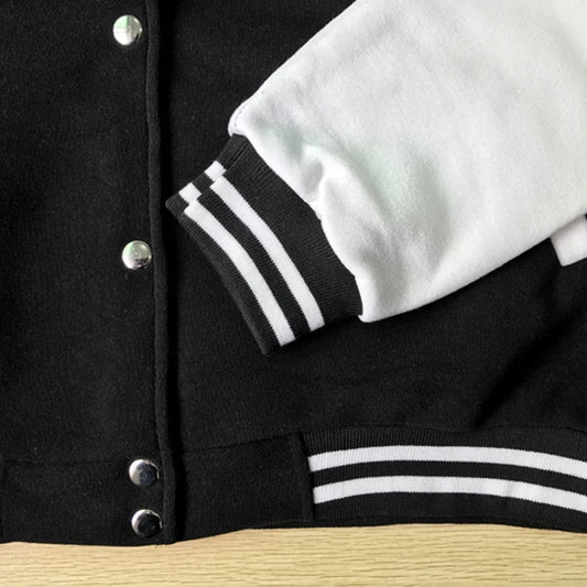 Solid Color Baseball Uniform Female Korean Button Overcoat Hip Hop Oversize Clothing Casual Fashion Fleece Women Jackets